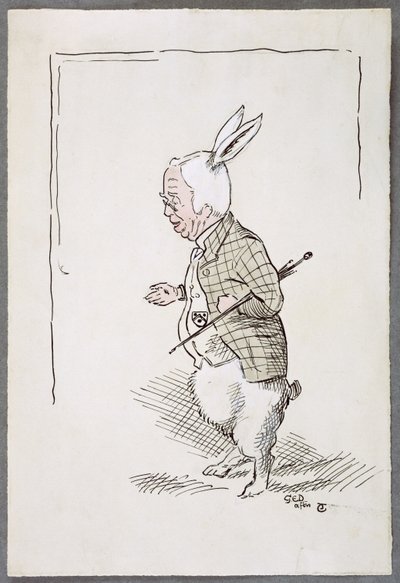 William Archibald Spooner as the White Rabbit by John Tenniel